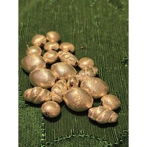 Vintage Silver‎ Plated Tone Textured Beads for Jewelry Making Crafting Projects